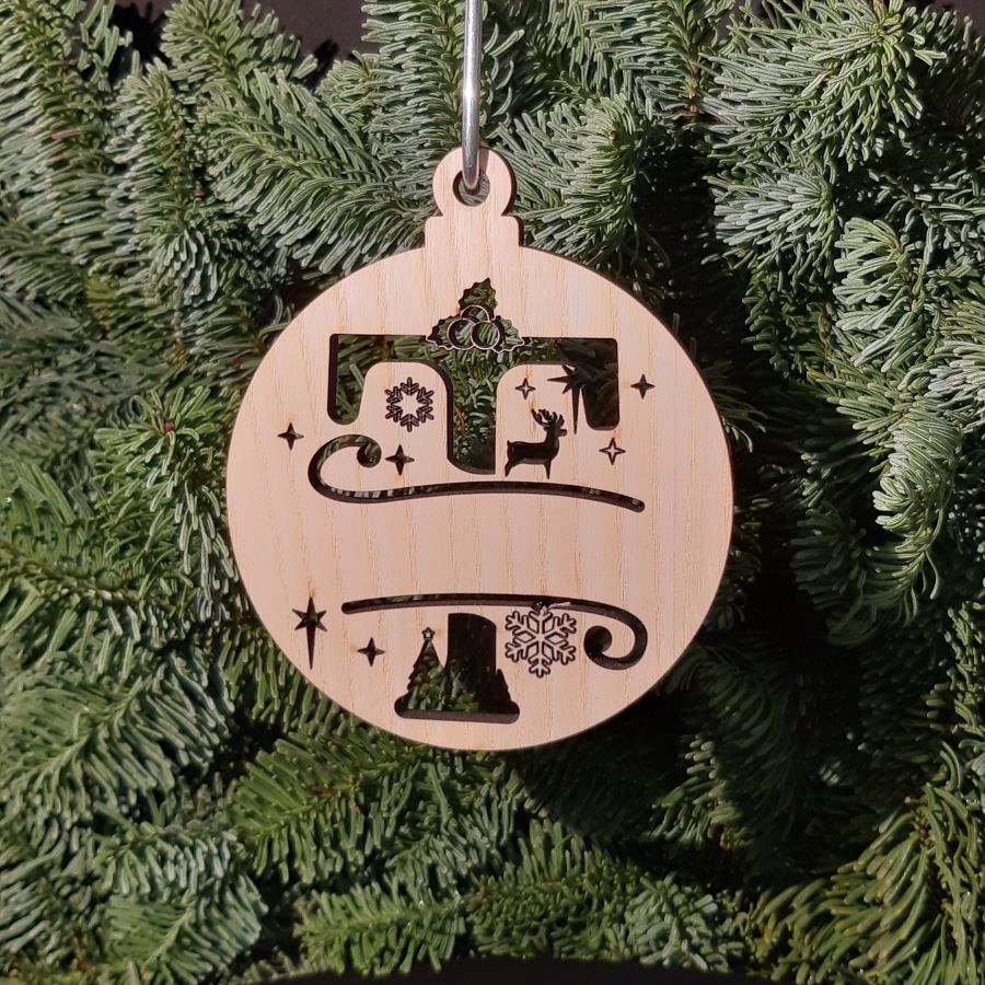 Julekugle med bogstav - Billede 2