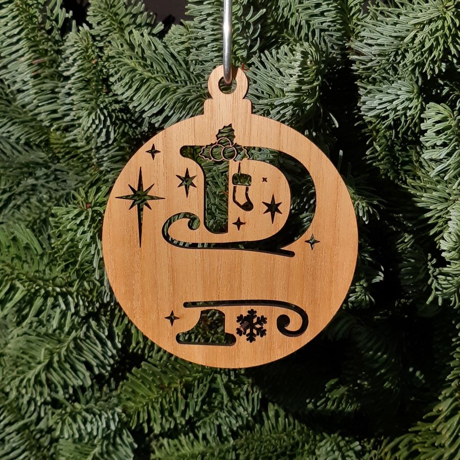 Julekugle med bogstav - Billede 5